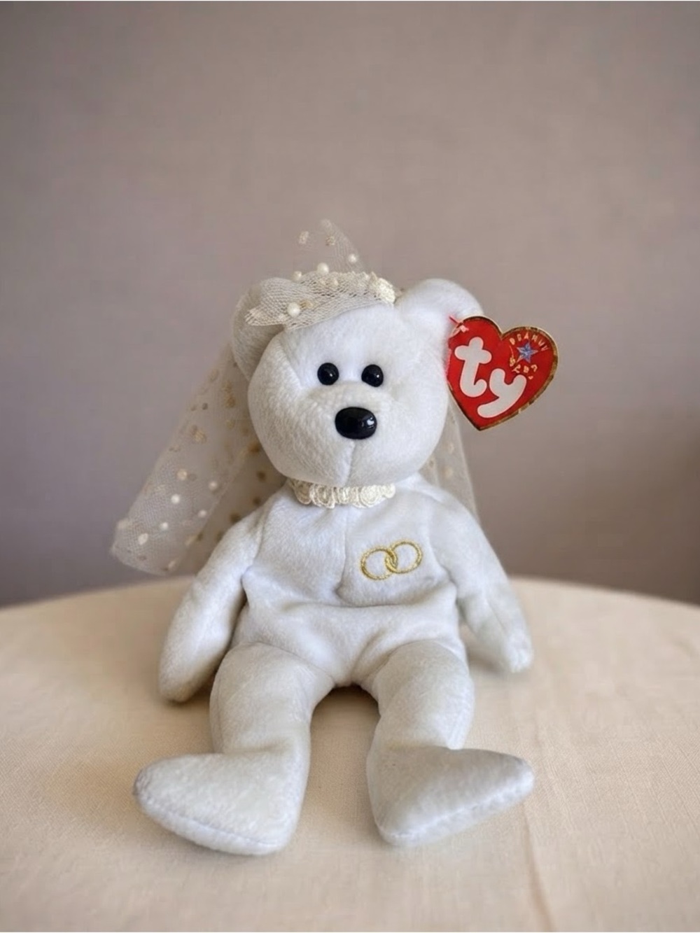 2 for $20 VINTAGE Ty Beanie Baby “Mrs.” The Bride Bear 2001